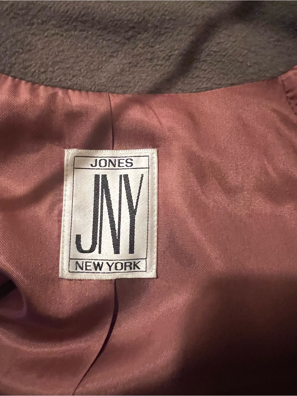 Jones New York Mauve Satin-Lined Jacket